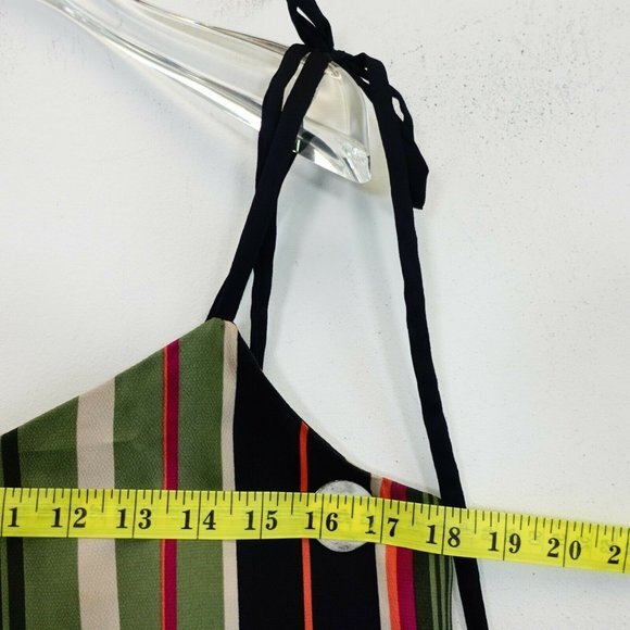 Cami Tank Top Womens SMALL Green Stripe Layered Strappy Vacation BANANA REPUBLIC - Picture 5 of 11